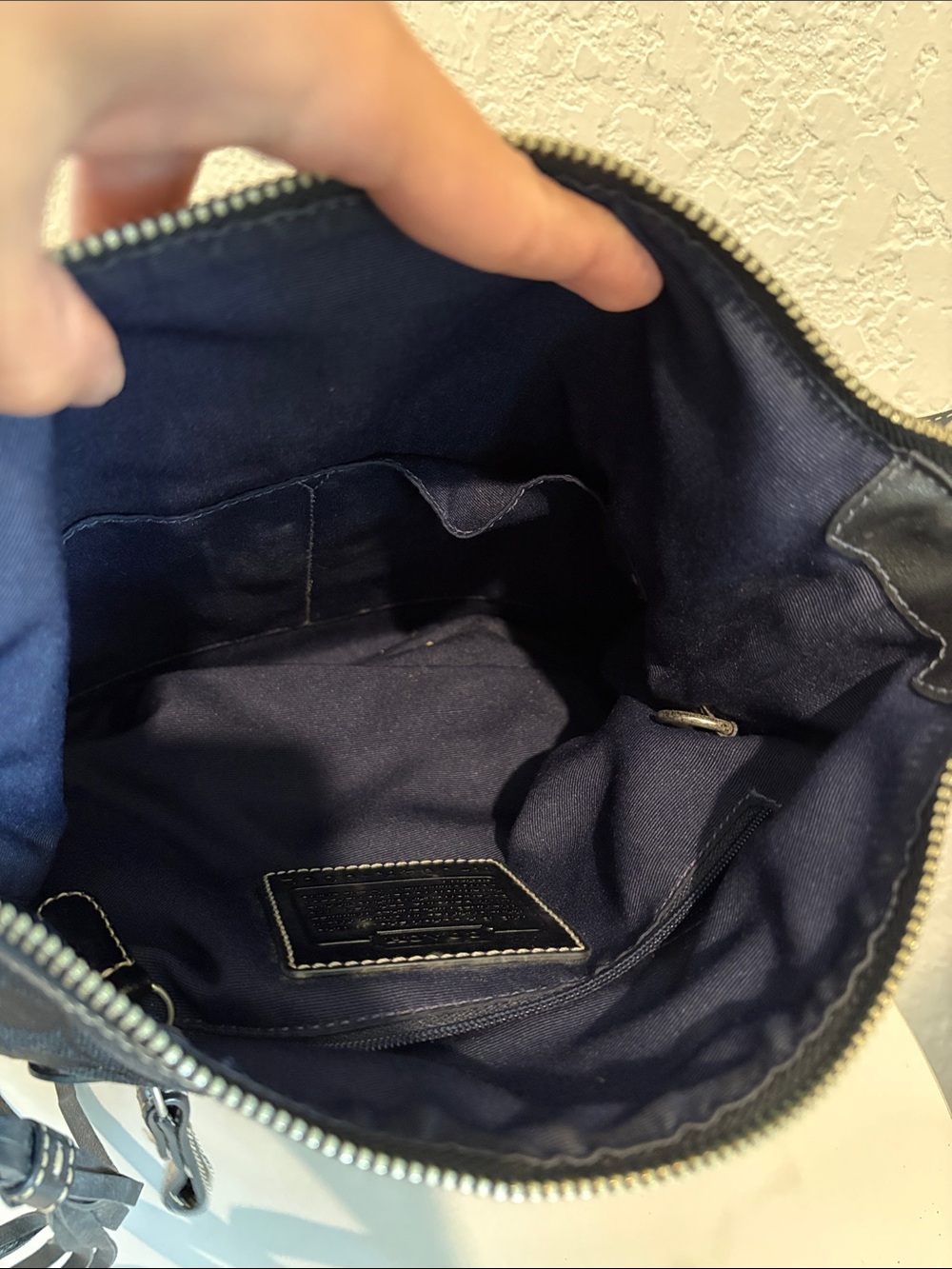 Coach Classic Black Signature Canvas/Leather combo Crossbody Bag - Picture 13 of 15